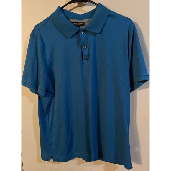 Banana Republic Other - Banana Republic Men's Luxury Touch Polo Shirt Blue Size L